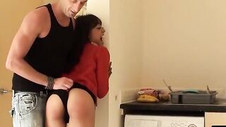 UK Hottie's Mouth Filled With Big Dick & Facial Blast