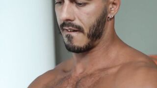 Poolside Bareback Threesome - Blowjobs & Anal Action With Lubed Up Guys
