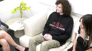 Curvy MILF Doctor Rides A Huge Dick In This Hot Threesome