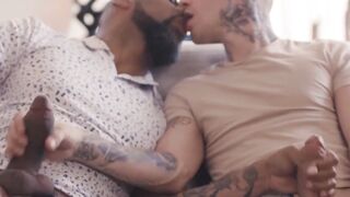 Big Black Dick Pounded Deep in White Ass - Interracial Anal Threesome