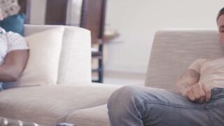 Big Black Dick Pounded Deep in White Ass - Interracial Anal Threesome