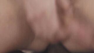 Big Black Dick Pounded Deep in White Ass - Interracial Anal Threesome