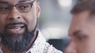 Big Black Dick Pounded Deep in White Ass - Interracial Anal Threesome