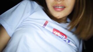 Asian Teen FemBoy's Anal Play with Big Dick Pov BlowJob & Facial
