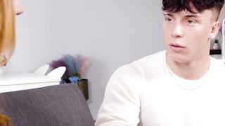 Redheaded Step-Mother's Muscle Son Gives Her A Hardcore Workout