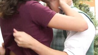 Sloppy Blowjob & Facial - Nerdy Student Gets A Lesson In Deepthroat