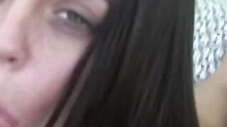 Green-Eyes Babe Rahyndees Skinny Body Devours A Hardcore Fuck