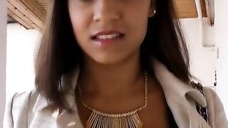 Teenage Darling - Sexy Teen Babe Rides A Hard Rock Dick In Her Pussy
