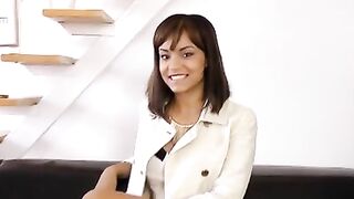 Teenage Darling - Sexy Teen Babe Rides A Hard Rock Dick In Her Pussy