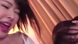 Four Babes Suck & Masturbate On Big Dick - Hot Blonde Teens Fellatio Orgy