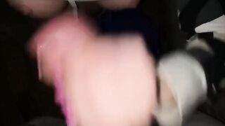 Big Boob Babe's Daring Adventure in Public Bathroom