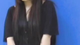 Teen Panties Wetting - Naughty college girl Fingers Hairy Twat In Classroom Corner