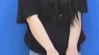 Teen Panties Wetting - Naughty college girl Fingers Hairy Twat In Classroom Corner
