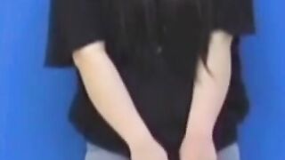 Teen Panties Wetting - Naughty college girl Fingers Hairy Twat In Classroom Corner