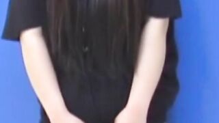 Teen Panties Wetting - Naughty college girl Fingers Hairy Twat In Classroom Corner