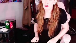 Live Show - Crossdresser Masturbates with Vibrator while Dancing in Lingerie
