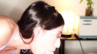 Petite Therapist SONA BELLAS Handles Huge Dick in POV Blowjob & Facial