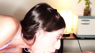 Petite Therapist SONA BELLAS Handles Huge Dick in POV Blowjob & Facial
