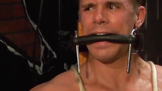 Big Man Dungeons - BDSM Bondage Domination of Huge Dick Guy by Hot Dominatrix