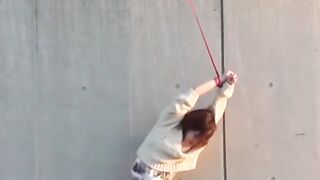 Asian Babe's Piss Play - Fetish Exploration with Solo Female