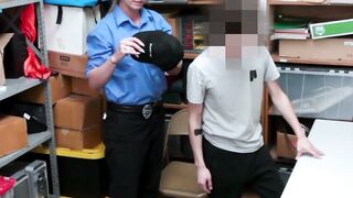 Big Boobed Police Officer Fucks Her Suspect In Jail Cell