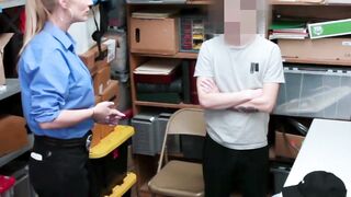 Big Boobed Police Officer Fucks Her Suspect In Jail Cell