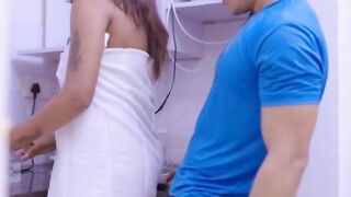Hot & Horny Indian Wife in Lingerie Fucks Her Husband's Friend