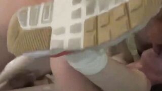 Fraternity Pledge's First Rough Anal Experience with Older Frats