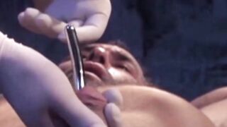 Bondage Domination - Devilish Dominatrix Uses Metal Rod on Submissive Slave's Penis