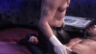 Bondage Domination - Devilish Dominatrix Uses Metal Rod on Submissive Slave's Penis