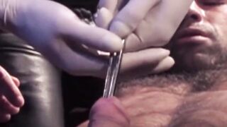 Bondage Domination - Devilish Dominatrix Uses Metal Rod on Submissive Slave's Penis