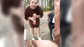 Public Sluts - Busty Blonde Sucks & Fucked Hard In Public Park