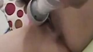 Asian Cutie Uses Her Magic Wand to Achieve Multiple Mind-Blowing Orgasms
