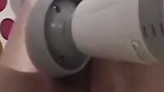 Asian Cutie Uses Her Magic Wand to Achieve Multiple Mind-Blowing Orgasms