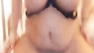 Bubble Butt Babes - Curvy Cutie Strips Down And Masturbates On Cam