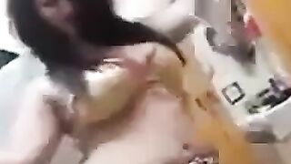 Arab Milf With Curvy Body Shakes Her Huge Boobs At A Party
