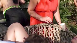 ClassyLady's Threesome Voyeur Experience - MILF & Teenage Couple