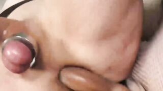 Transsexual Sensation - Cherry Marvik's Dildo Ride to Orgasm