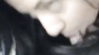 Long Haired Babe Gives Blowjob in Kitchen with Erotic Role Play