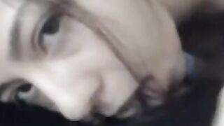 Long Haired Babe Gives Blowjob in Kitchen with Erotic Role Play