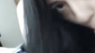 Long Haired Babe Gives Blowjob in Kitchen with Erotic Role Play