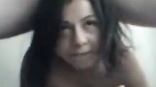 Long Haired Babe Gives Blowjob in Kitchen with Erotic Role Play