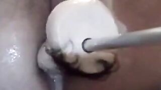 BBW Chubby Girl Rides Sex Machines While Masturbating