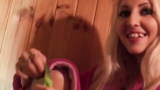 Blondie Babe Leone Korina Gets Fucked In The Locker Room - Hot Blowjob & Hardcore Sex