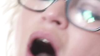 Angel Diamond's Nylon Fetish - Glasses-Wearing Milf Gets Kinked Out