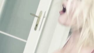 SweetCat's Pink Pantie Fetish - Nylon Footjob & Stocking Blow Job
