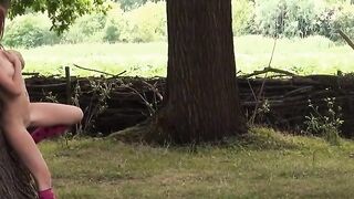 Teen Forest Adventure - Skinny Teen Offers Free Sex in Woods