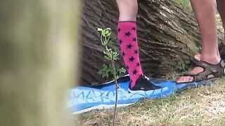 Teen Forest Adventure - Skinny Teen Offers Free Sex in Woods
