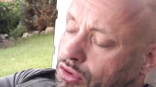 Teen Garden Angels - Older Guy Fucks barely legal Blonde Teen in Public