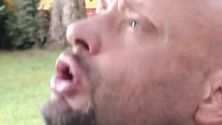 Teen Garden Angels - Older Guy Fucks barely legal Blonde Teen in Public